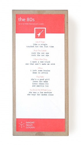 Ladies Night Mistaken Lyrics Coasters - Bright Beam Goods