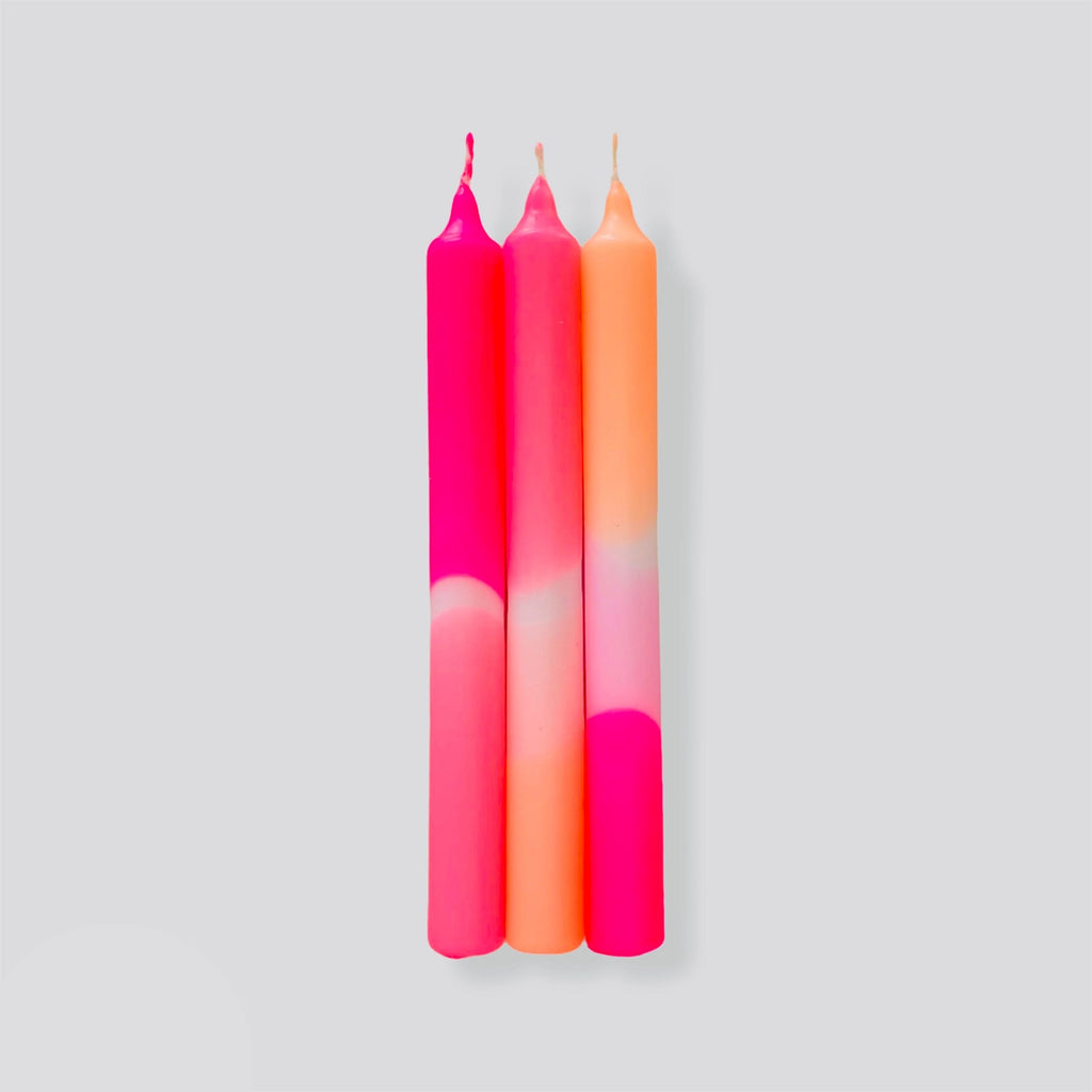 Dip Dye Neon Flamingo Dreams Candles