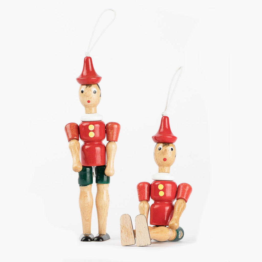 Italian Handmade Pinocchio Ornament | Independent Goods Italian Handmade Pinocchio Ornament | Independent Goods