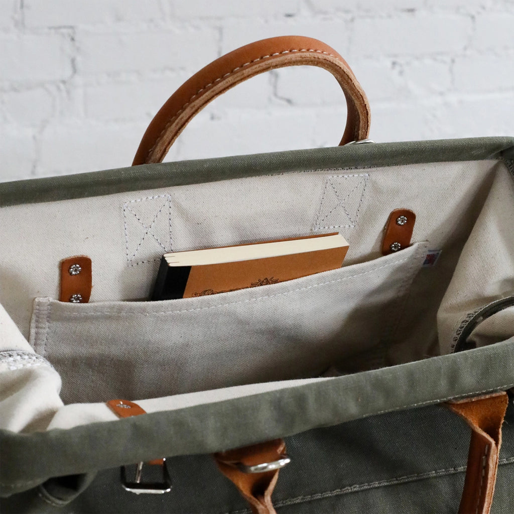 WWII Era Salvaged Canvas Carryall v.2