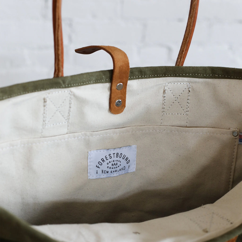 WWII Era Salvaged Canvas Tote Bag v.3
