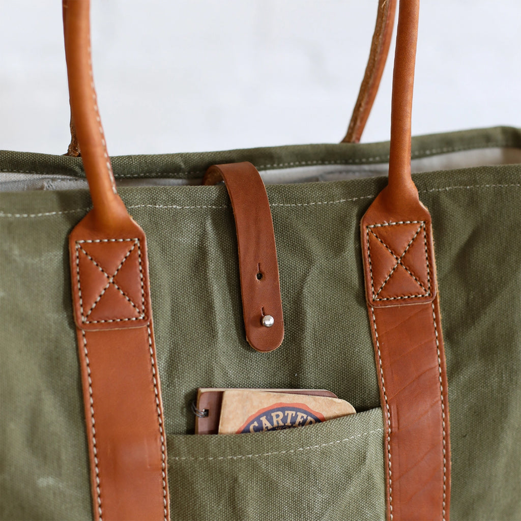 WWII Era Salvaged Canvas Tote Bag v.3