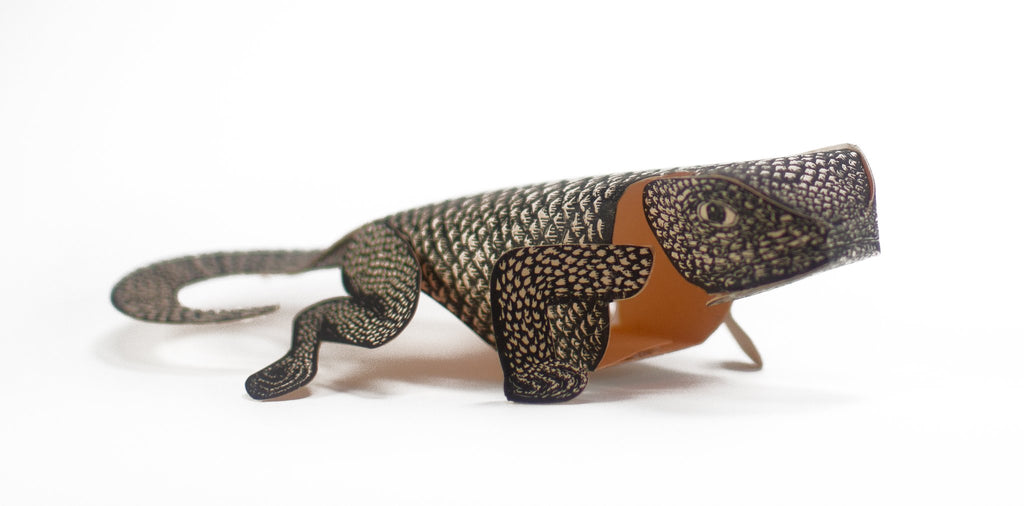 Paper Sculpture - Lizard