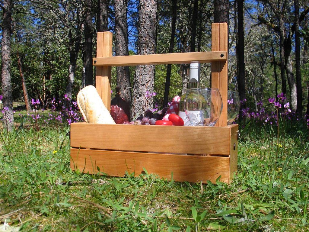 Picnic Basket | Wine Carrier That Converts Into a Table