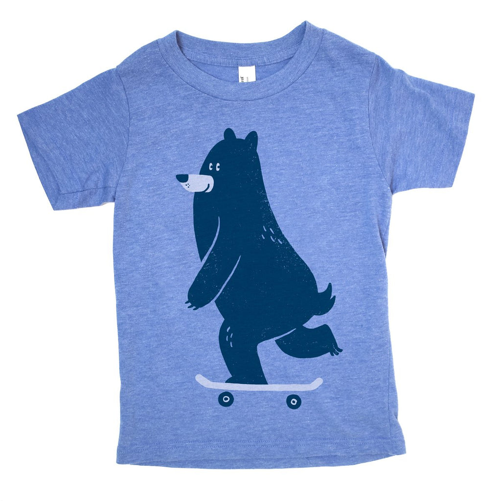 Skateboarding Bear (Kids Tee)