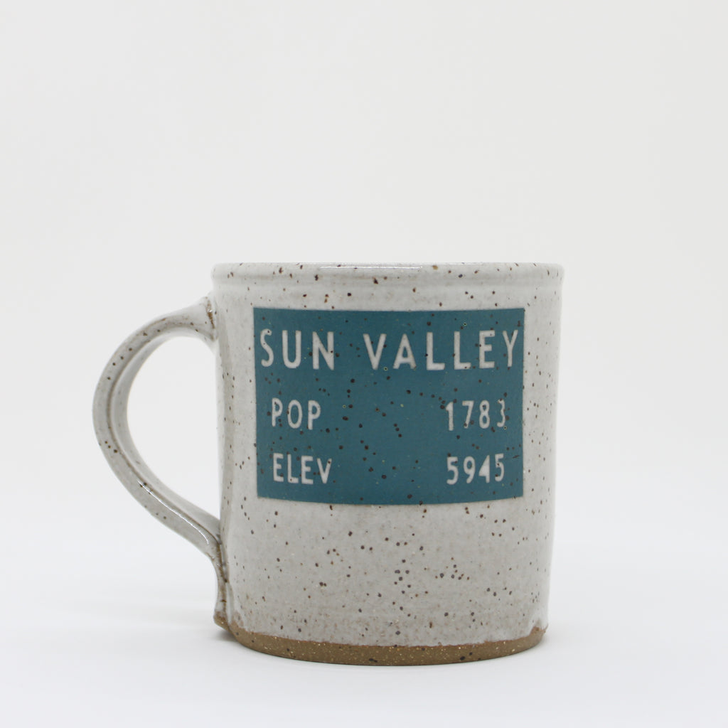 Sun Valley Population + Elevation Mug