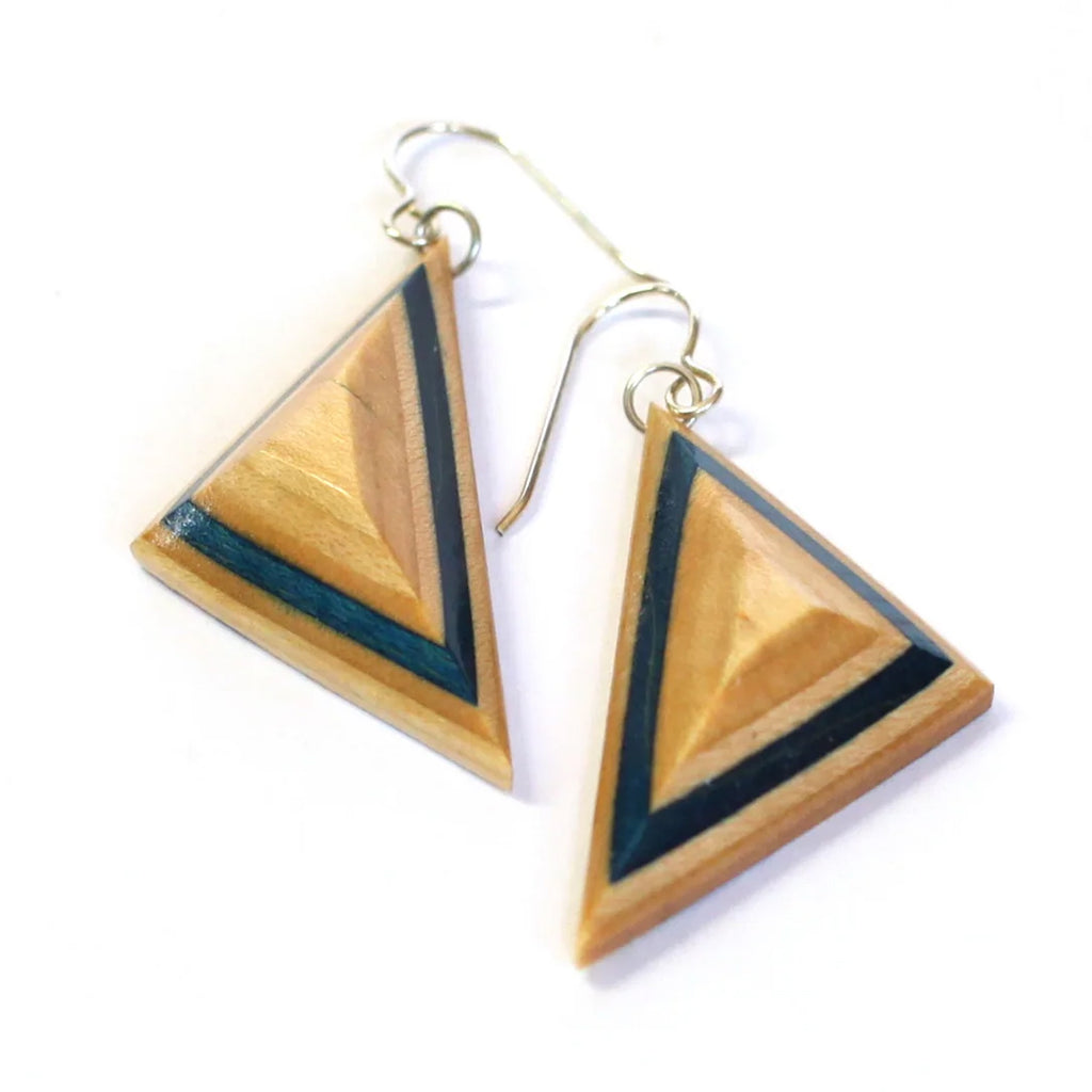 Triangle Earrings | Recycled Skateboards